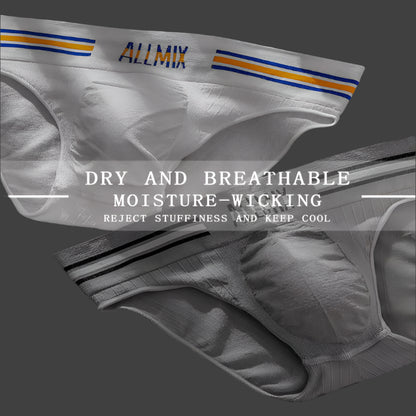 Lot de 5 boxers sexy pour homme, imprimés lettres et rayures colorées, taille basse, sans coutures, pour le sport