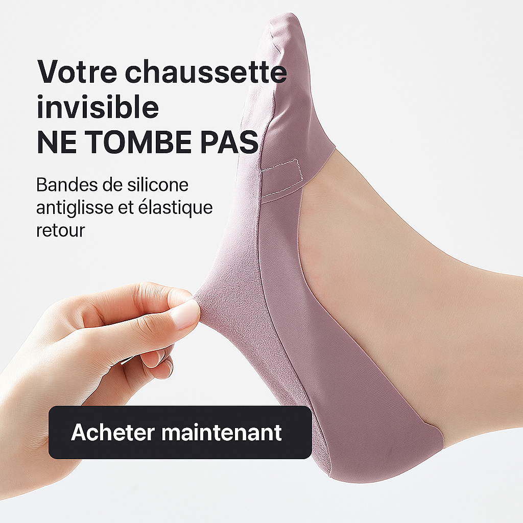 🧦 Nouvelles Lot de 6 paires de Chaussettes Basses Antidérapantes pour Femme – Confort Léger, Style & Sécurité 💕👟