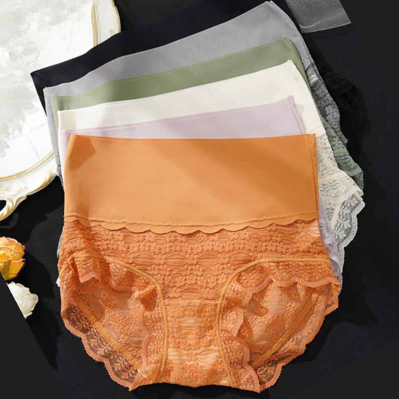 💖6x Lingerie Dentelle Féminine – ✅Culottes Haute Taille en Dentelle Douce & 🔥💋 Transparente 🌬️✨