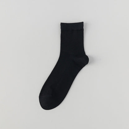🧦 Lot de 5 Chaussettes Longues en Soie de Mûrier – ✅ Confort Respirant, Sans Coutures & Anti-Odeurs 🌬️✨