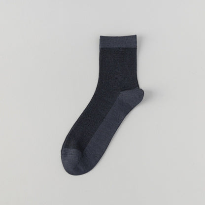 🧦 Lot de 5 Chaussettes Longues en Soie de Mûrier – ✅ Confort Respirant, Sans Coutures & Anti-Odeurs 🌬️✨