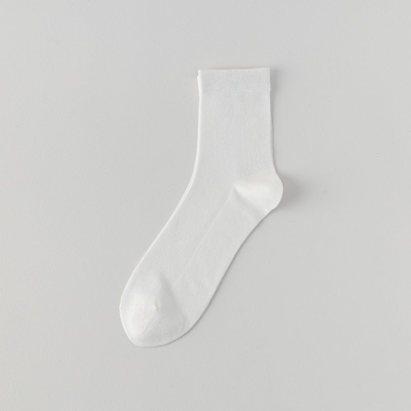 🧦 Lot de 5 Chaussettes Longues en Soie de Mûrier – ✅ Confort Respirant, Sans Coutures & Anti-Odeurs 🌬️✨