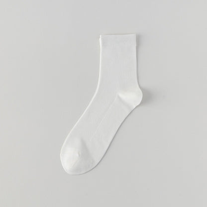 🧦 Lot de 5 Chaussettes Longues en Soie de Mûrier – ✅ Confort Respirant, Sans Coutures & Anti-Odeurs 🌬️✨
