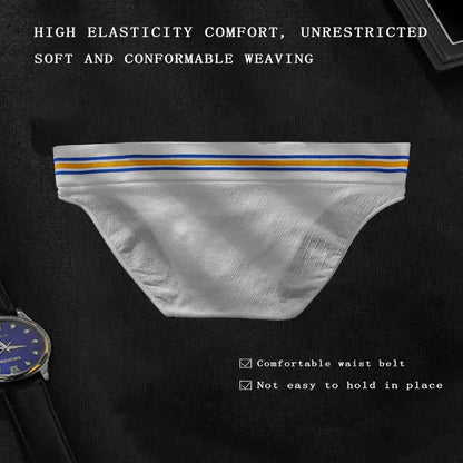 Lot de 5 boxers sexy pour homme, imprimés lettres et rayures colorées, taille basse, sans coutures, pour le sport